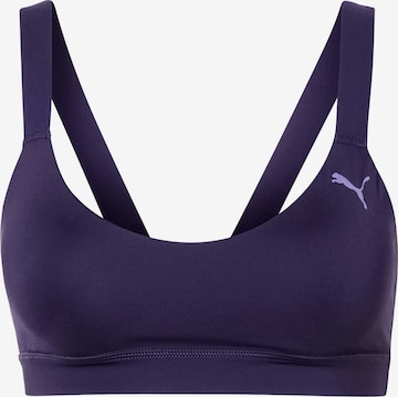 PUMABustier Sportski grudnjak 'PWRSHAPE SHINE' - ljubičasta boja: prednji dio