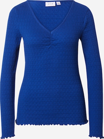 VILA Shirt 'FIBIA' in Blauw: voorkant