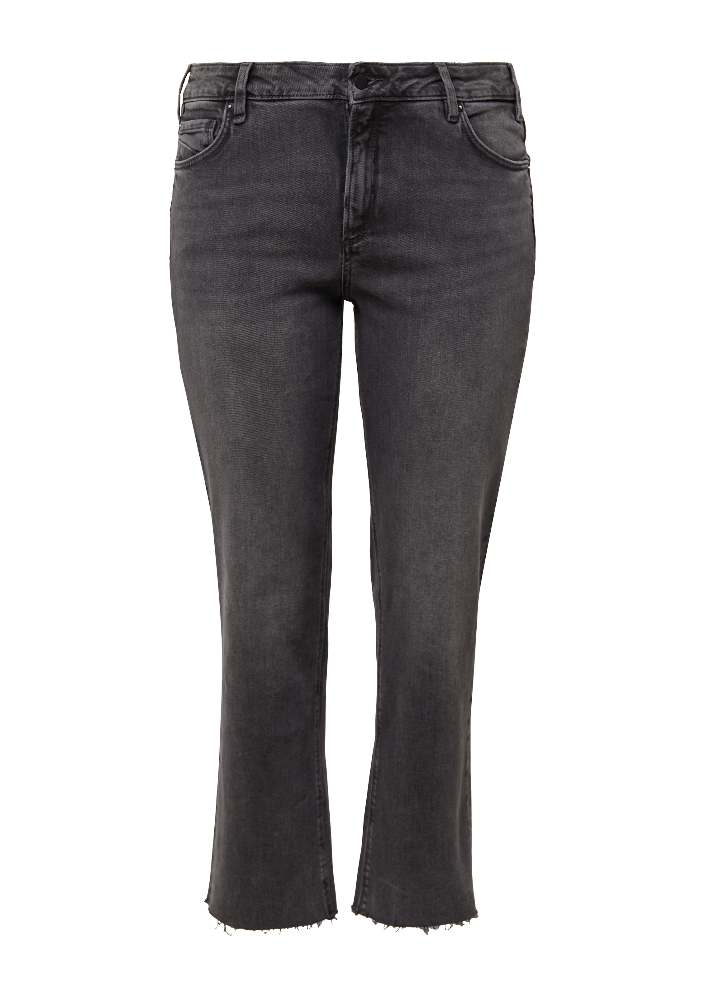 QS Regular Jeans in Grau: Vorderseite