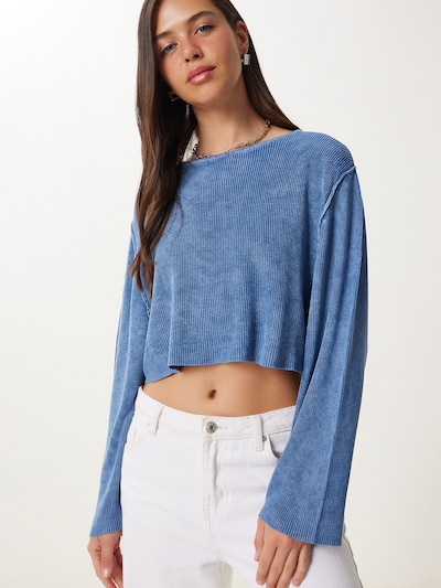 Happiness İstanbul Pull-over en XS-XL en saphir, Vue avec produit