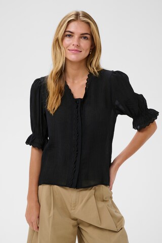 SAINT TROPEZ Blouse 'Kristel' in Black: front