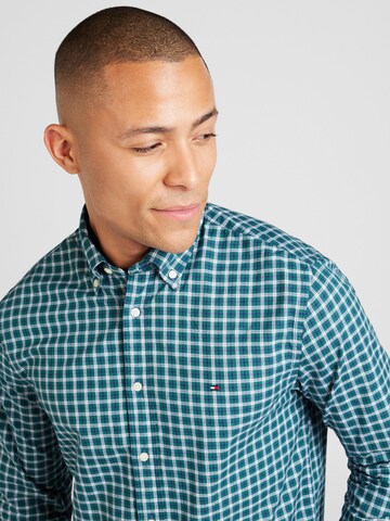 TOMMY HILFIGER Regular Fit Hemd in Grün