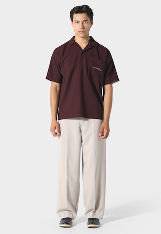 Pas De Monaco Poloshirt 'WAFFLE' in Rot