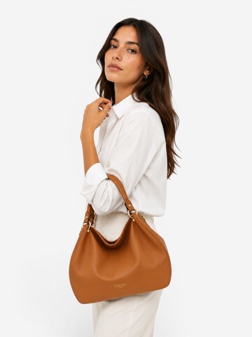 Borsa a spalla di Cheval Firenze in beige: frontale