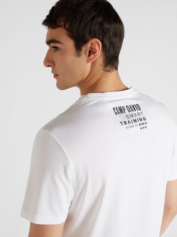 T-Shirt CAMP DAVID en blanc