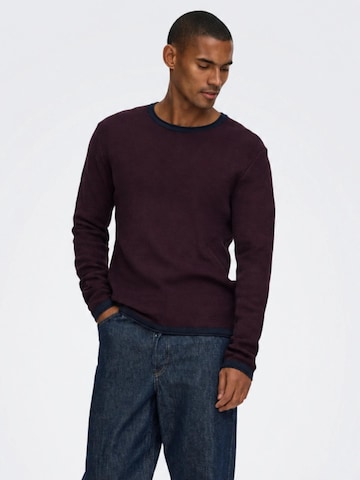 Only & Sons Pullover '22029952'‌‌‌‌ in Rot