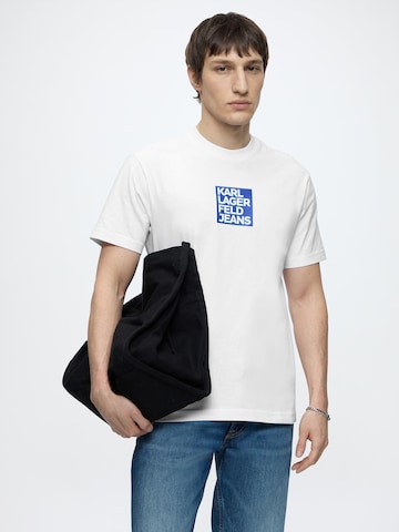 balta KARL LAGERFELD JEANS Marškinėliai