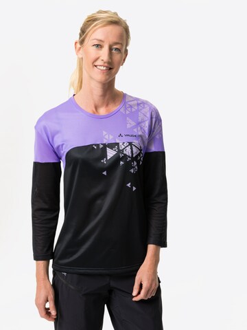 VAUDE Funktionsshirt 'W Moab LS T V' in Schwarz: Vorderseite