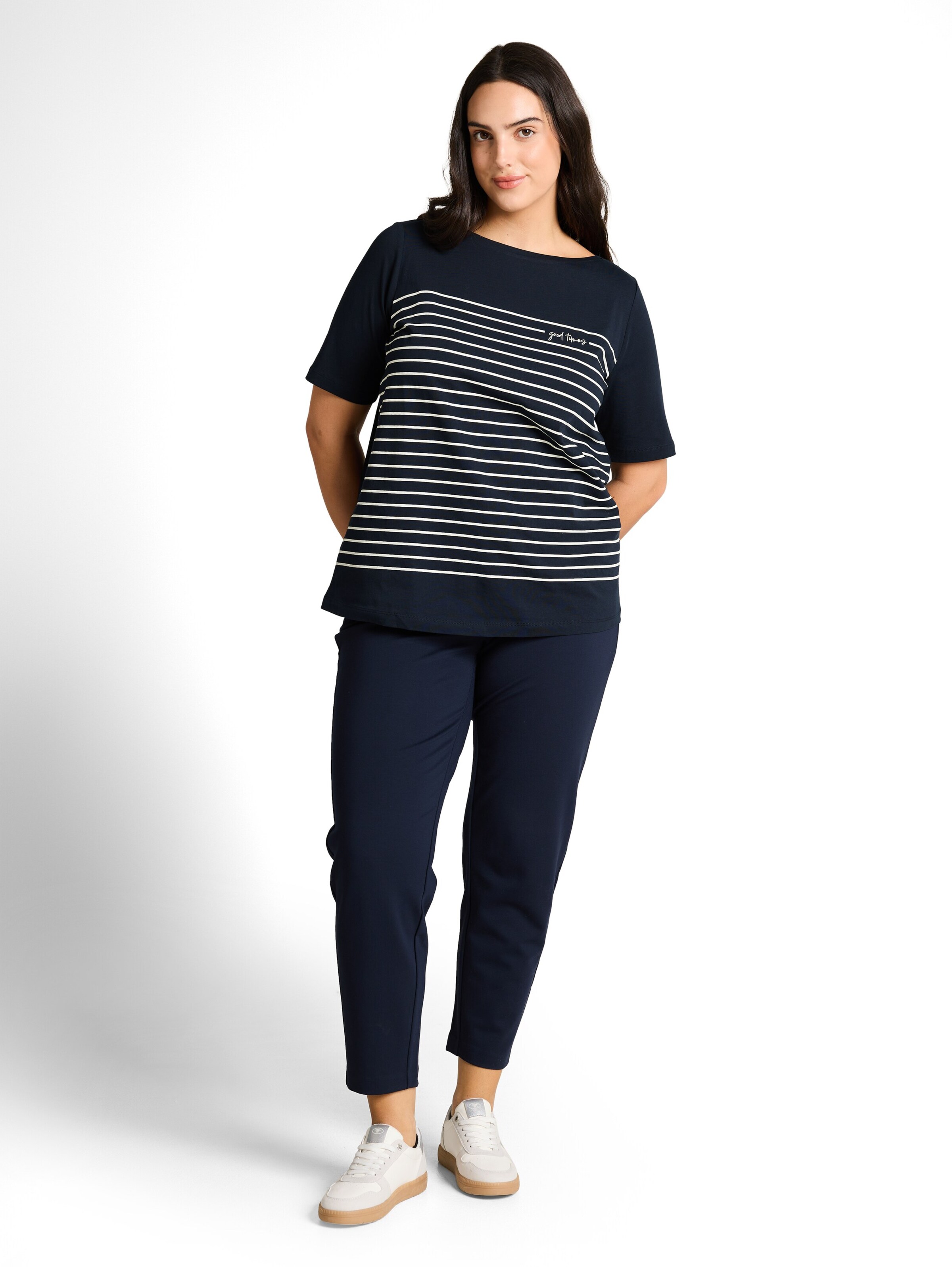T-shirt Tom Tailor Women + en bleu