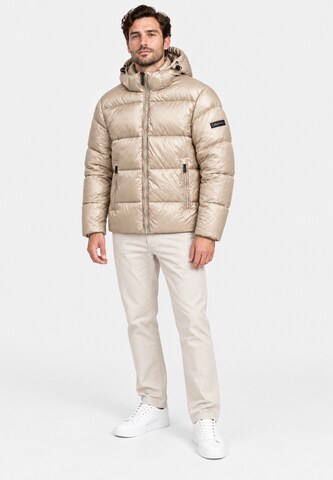 Elara Winterjas in Beige: voorkant