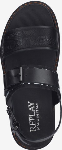 REPLAY Strap Sandals in Black