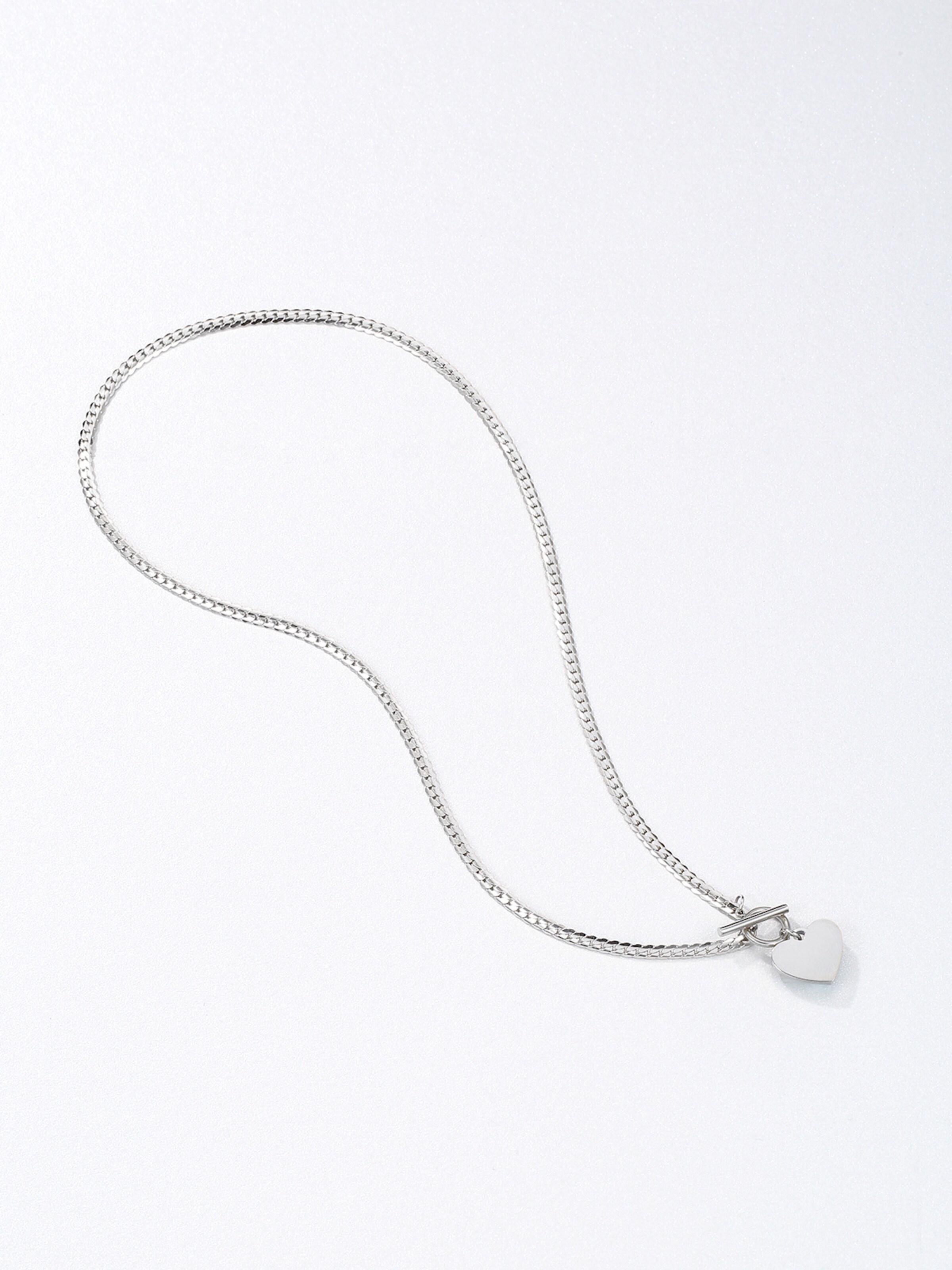 Hey Happiness Kette 'Romance'‌‌‌‌‌‌‌ in Silber: Vorderseite