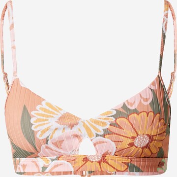 T-shirt Top per bikini di ROXY in marrone: frontale