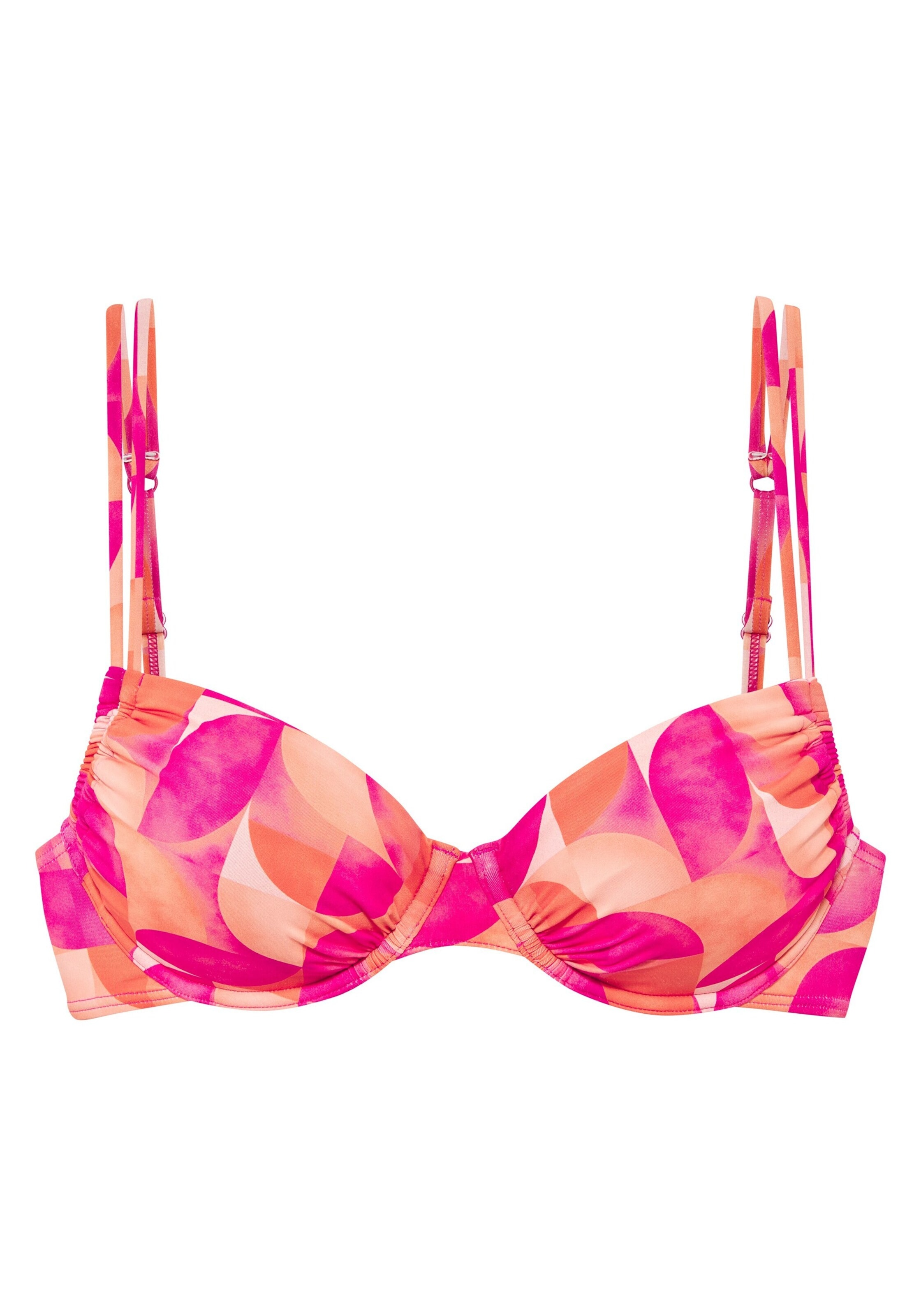 LASCANA - Clásico Top de bikini en rosa: frente