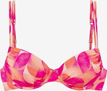 LASCANA T-Shirt Bikinitoppi värissä vaaleanpunainen: etupuoli