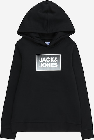 Jack & Jones Junior Sweatshirt 'Steel' in Black: front