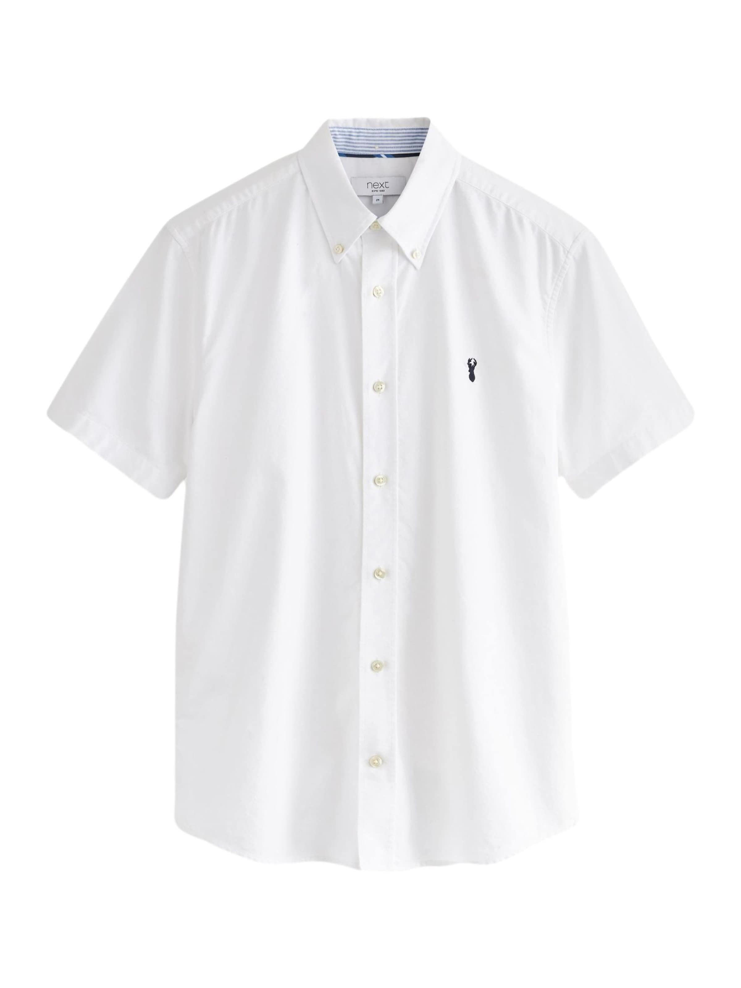 Next Regular Fit Hemd 'Oxford' in Weiß: Vorderseite