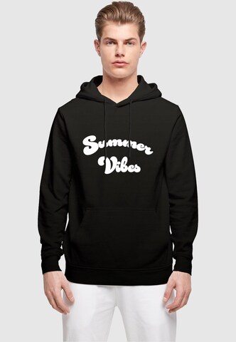 Merchcode Sweatshirt 'Summer Vibes' in Black: front