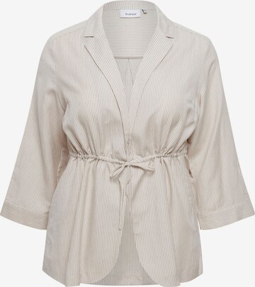 Fransa Blouse 'Plin' in Beige: voorkant