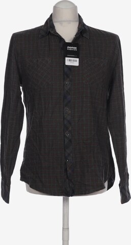 Trussardi Button Up Shirt in M in Brown: front