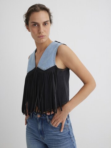 Mavi Weste 'Brenna' in Blau: Vorderseite