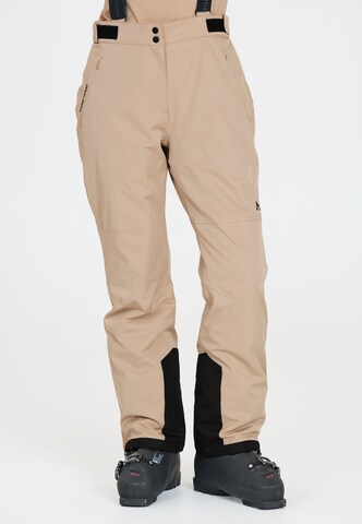 Whistler Regular Sports trousers 'YARRA' in Beige: front