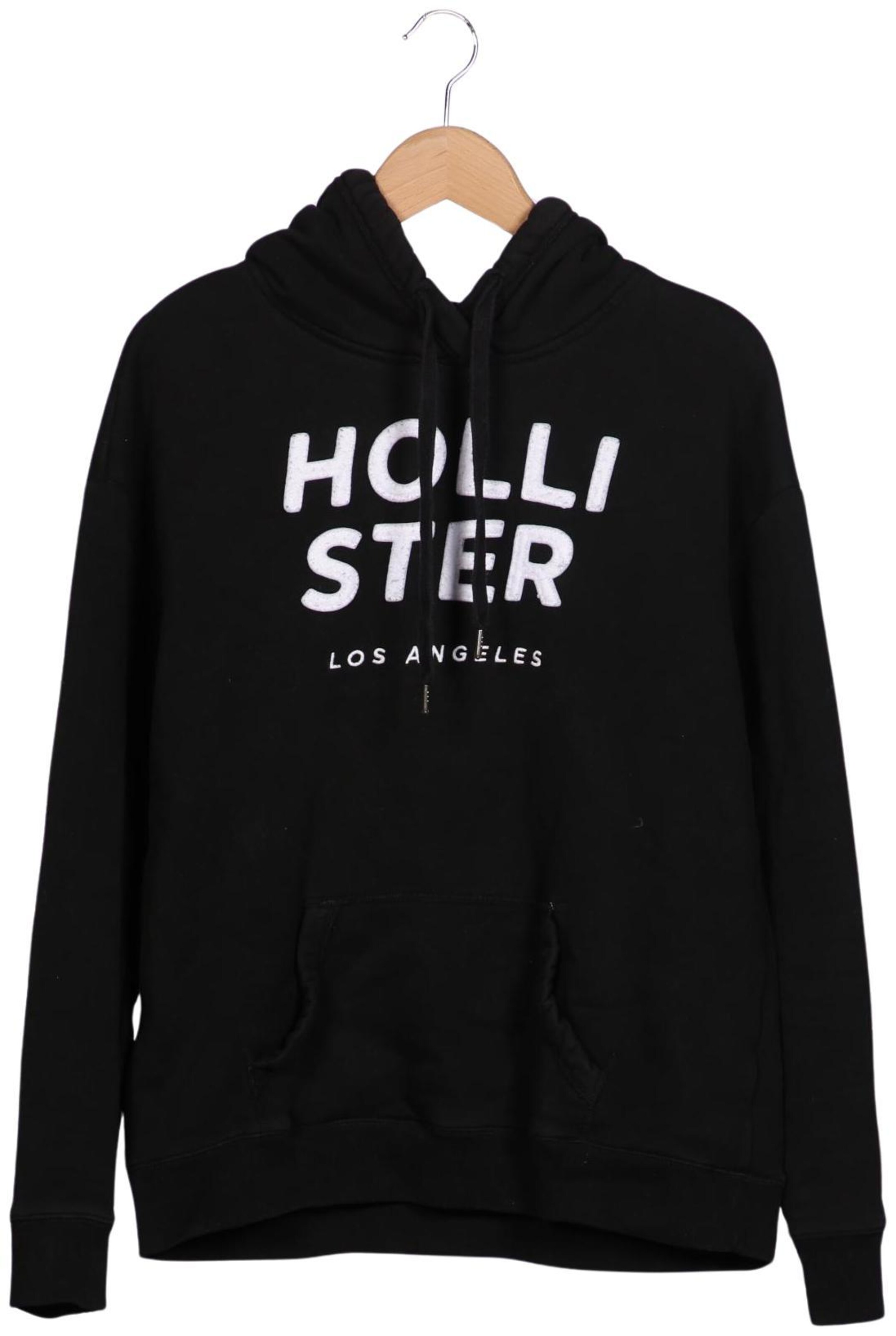 HOLLISTER Sweatshirt & Zip-Up Hoodie in L in Black: front