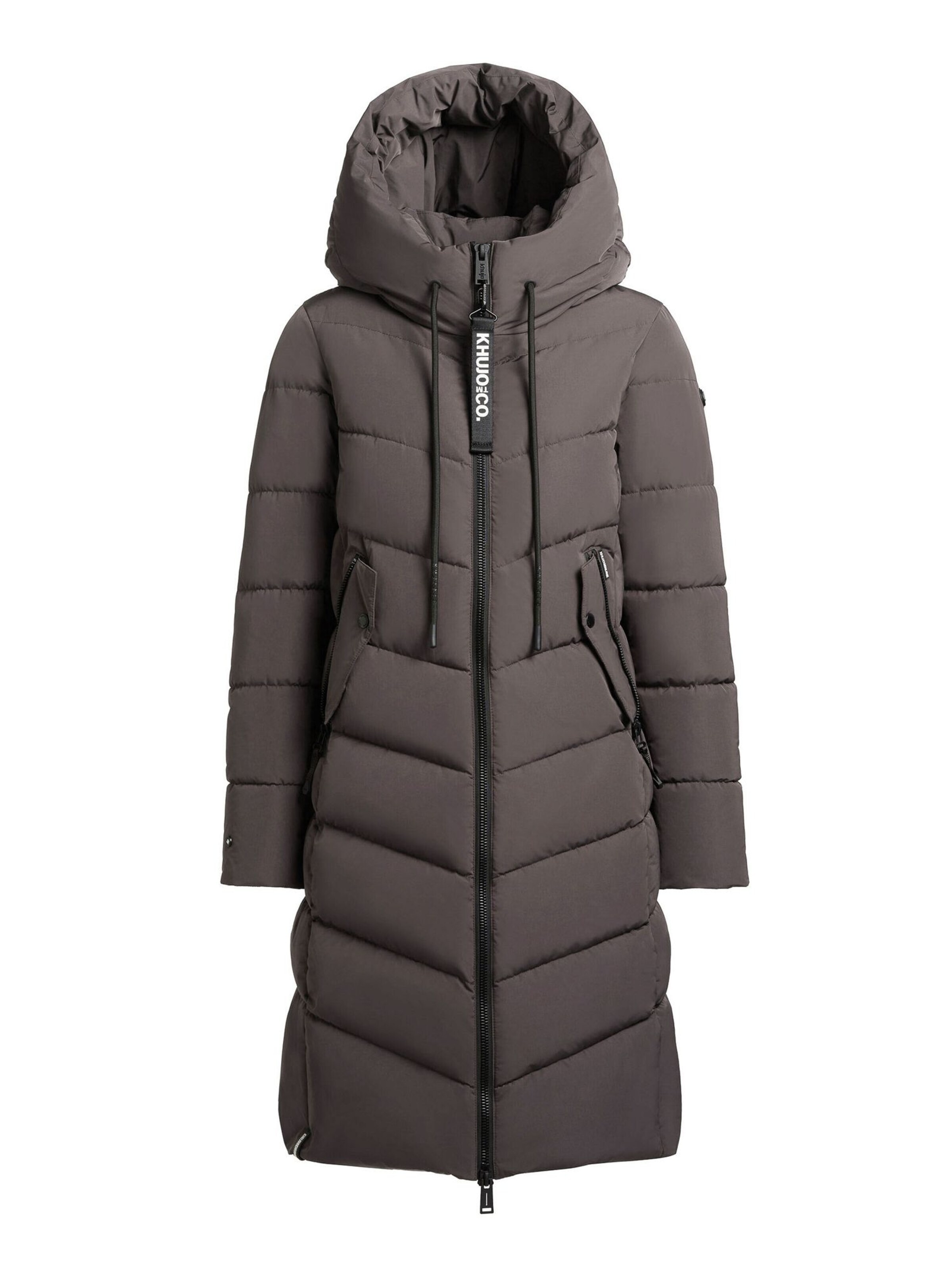 khujo Winter Coat in Grey: front