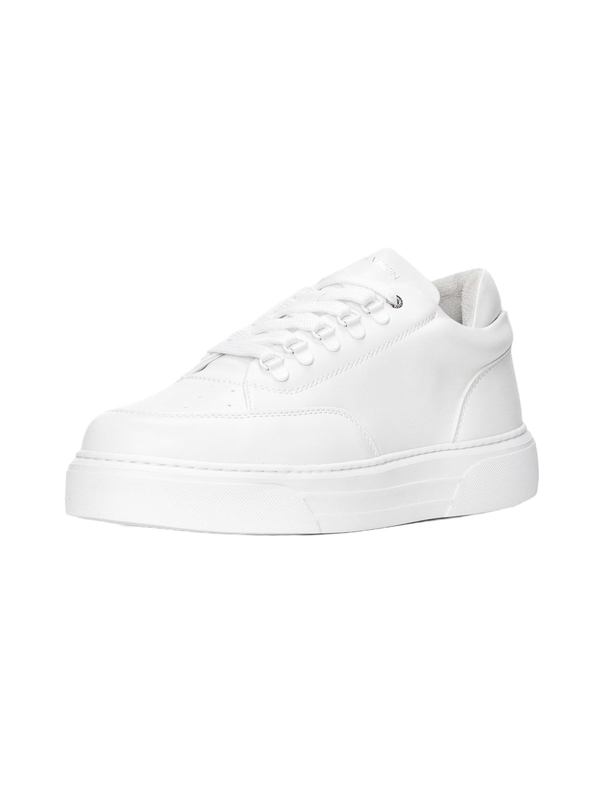 Baskets basses MARTIN VALEN en blanc : devant
