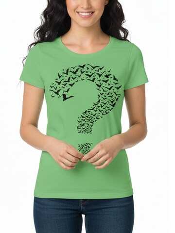 MAKAYA Shirt 'Fragezeichen' in Green