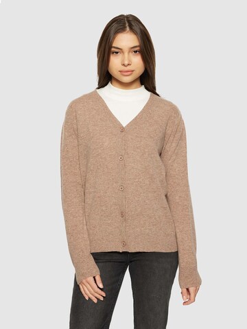 KnowledgeCotton Apparel Strickjacke in Beige: Vorderseite