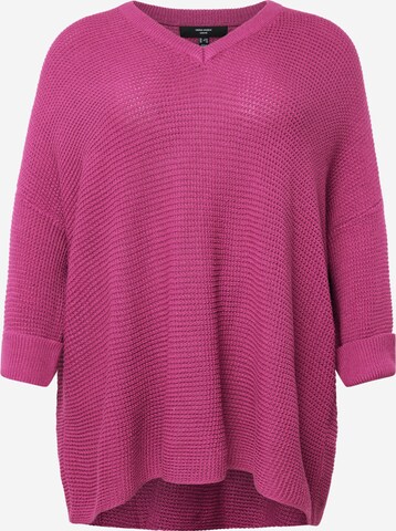 Vero Moda Curve Sweter 'Leanna' w kolorze fioletowy: przód