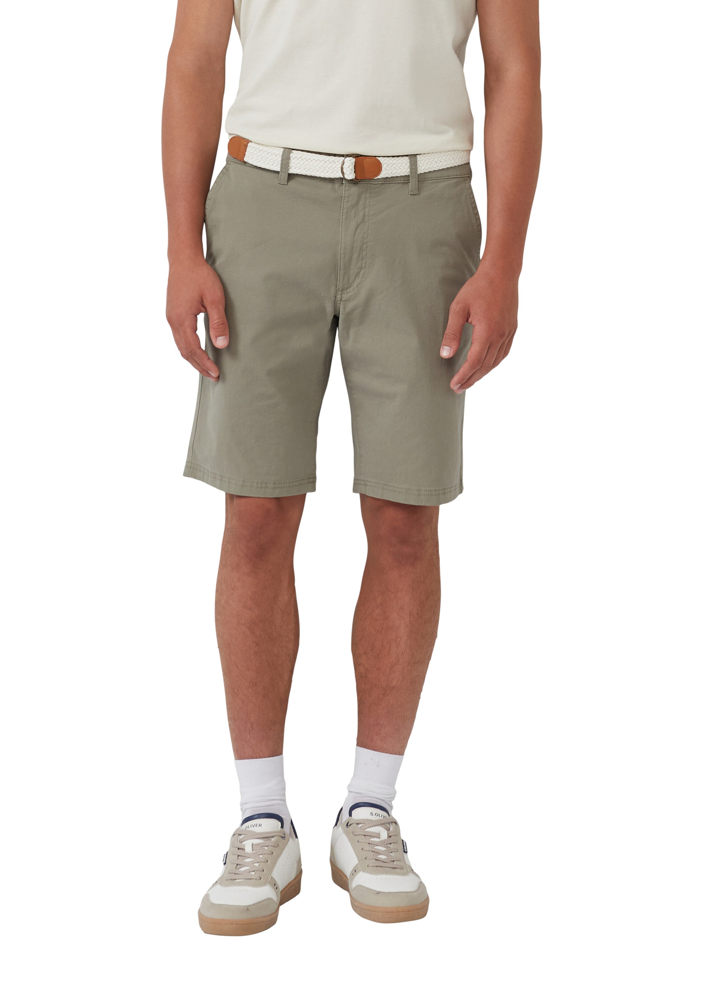 s.Oliver Regular Chino in Groen: voorkant