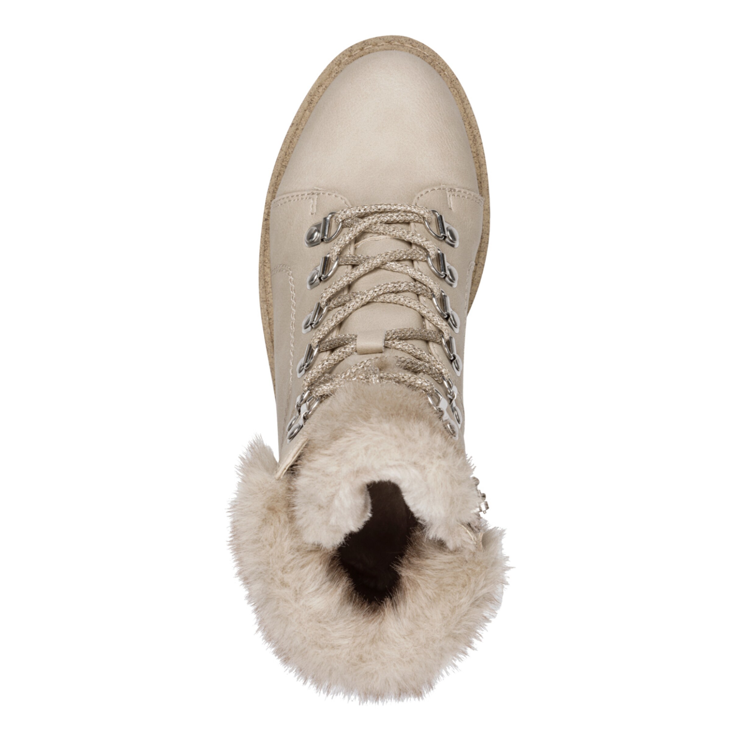 Tamaris Schnürstiefelette in Beige