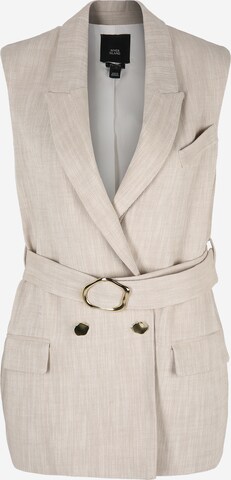 River Island Petite Blazer in Beige: front