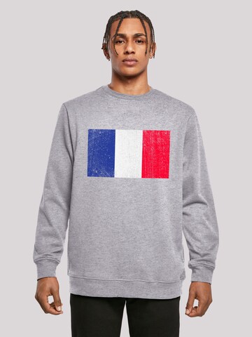 F4NT4STIC Sweatshirt 'France Frankreich Flagge' in Grey: front