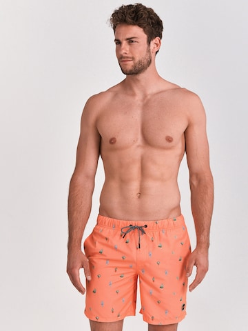Shorts de bain 'Oasis' Shiwi en orange : devant