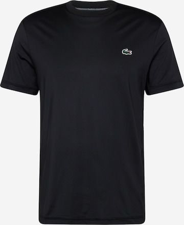Lacoste Sport Λειτουργικό μπλουζάκι σε μαύρο: μπροστά