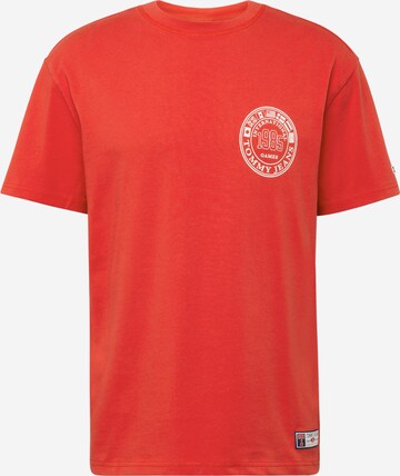 Tommy Jeans - Camiseta 'ARCHIVE GAMES' en rojo: frente