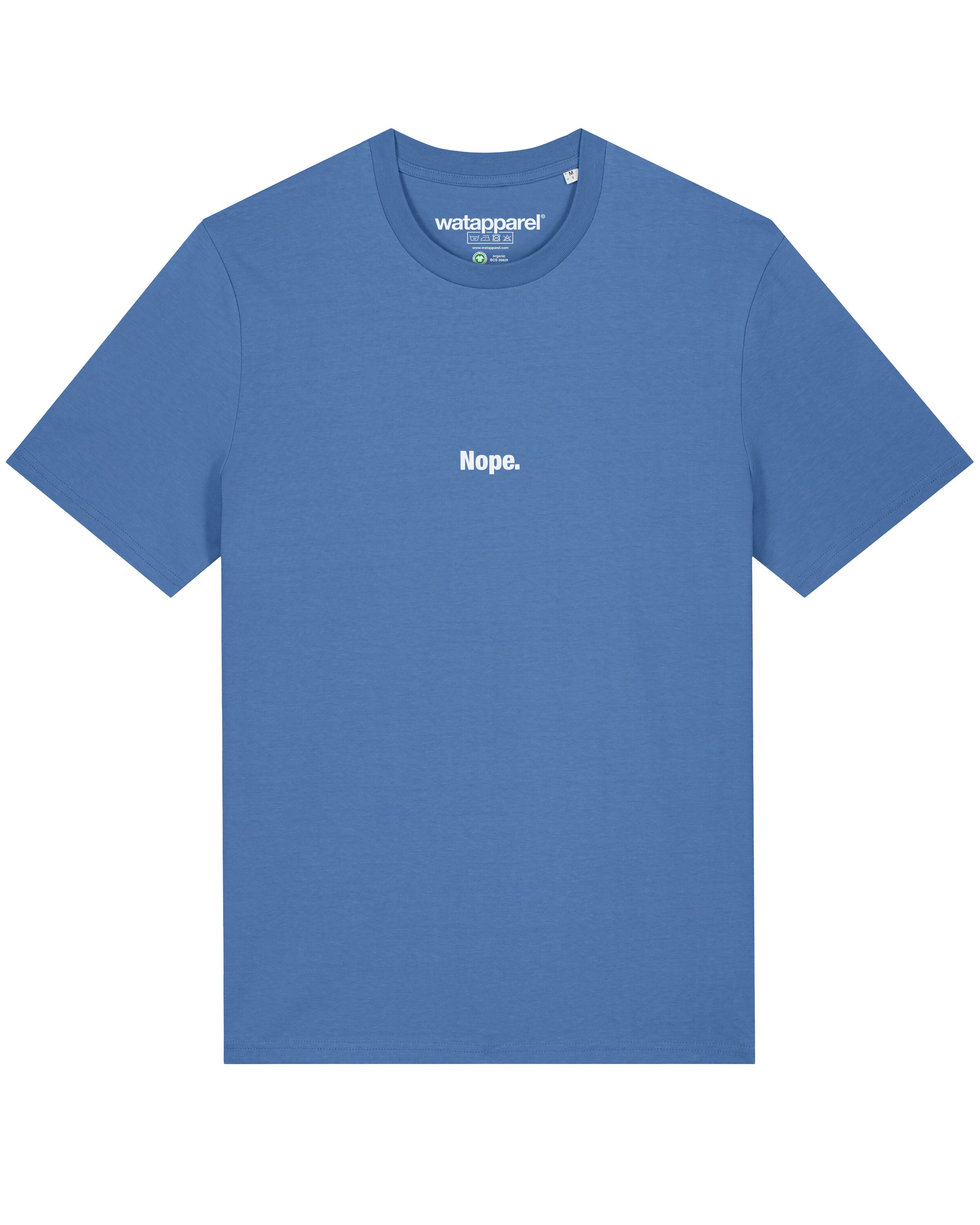 Maglietta 'Nope' di Watapparel in blu: frontale
