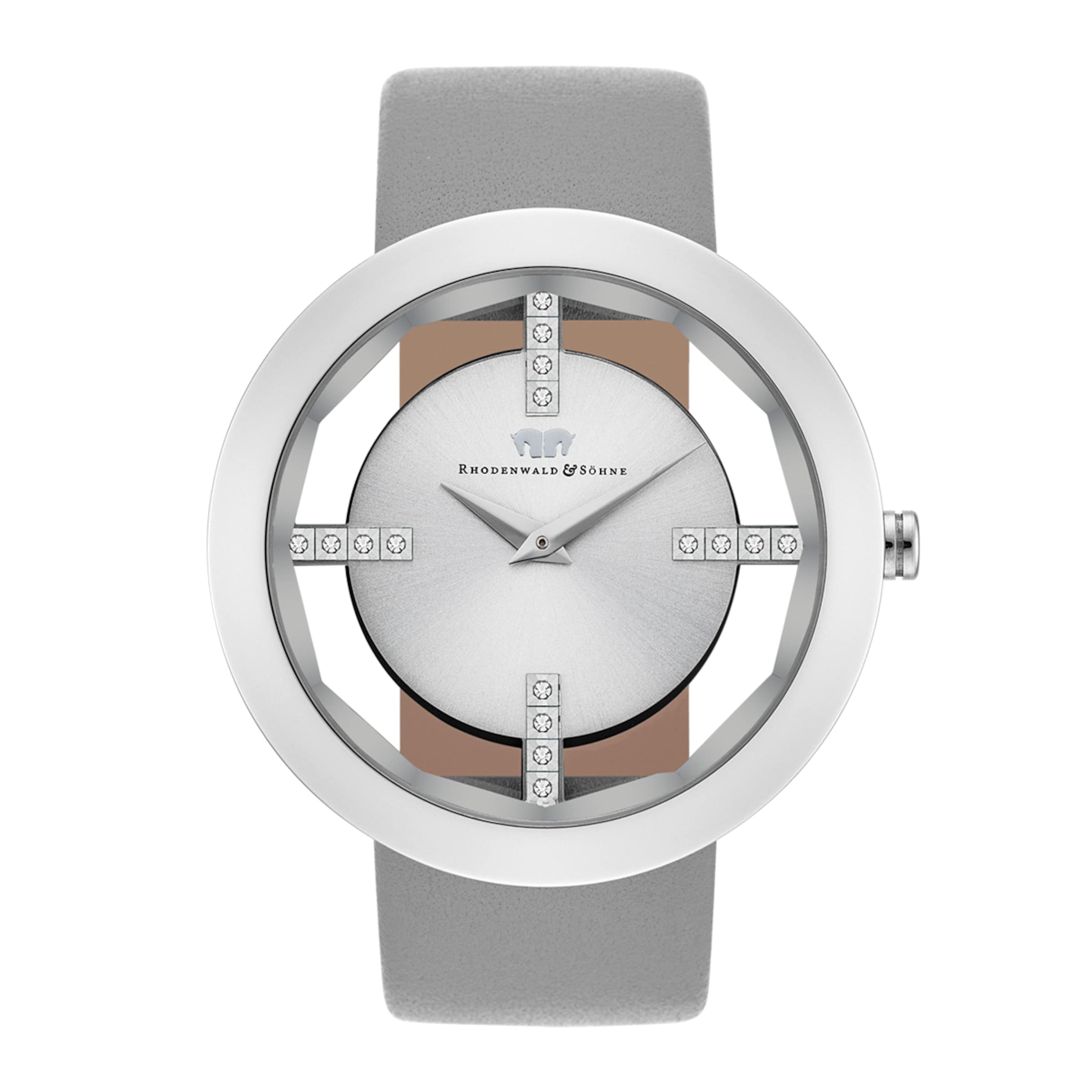 Montre à affichage analogique 'Lucrezia' Rhodenwald & Söhne en gris : devant