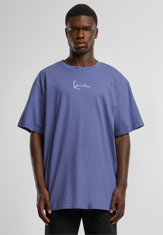Karl Kani - Camisa 'Essential' em azul: frente