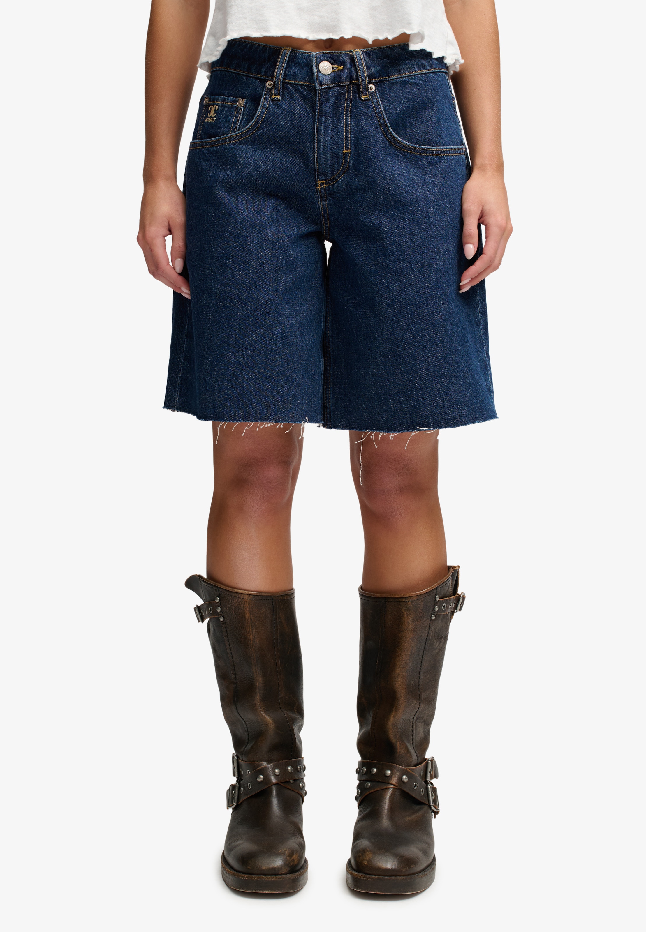 Superdry & Co Baggy Jeans in Blauw: voorkant