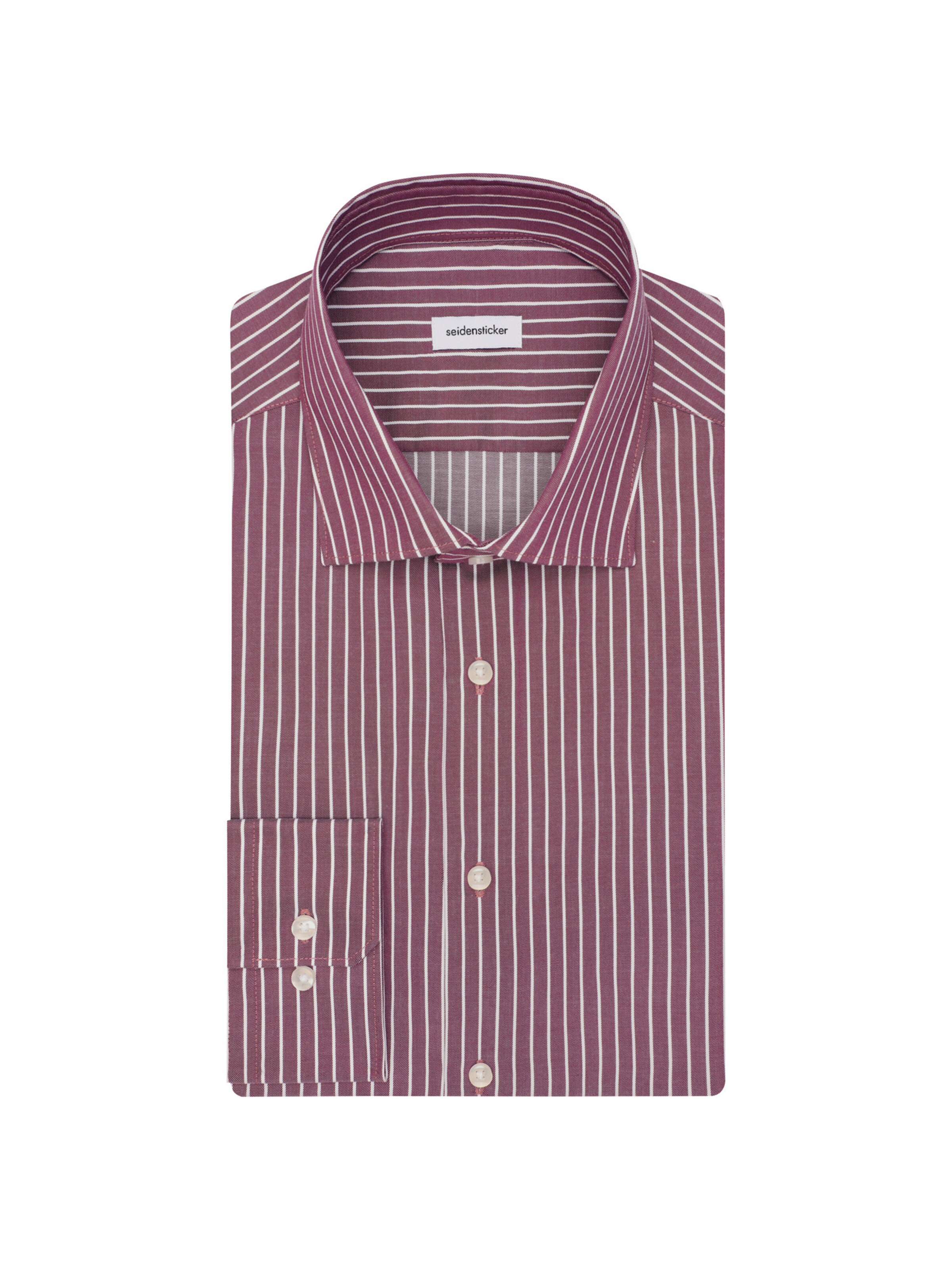 SEIDENSTICKER Slim fit Zakelijk overhemd 'Schwarze Rose' in Lila