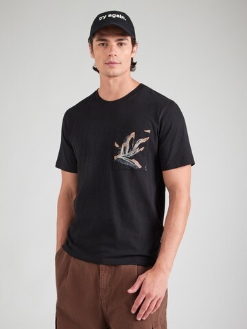 JACK & JONES Shirt 'JORMONTAUK' in Black: front