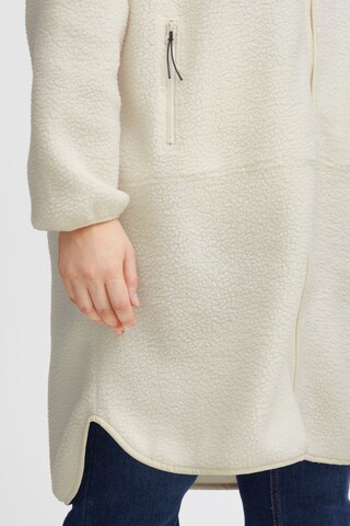 Fransa Curve Winter Jacket in White
