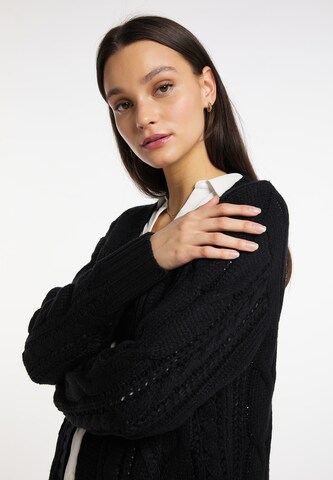 Usha Knit Cardigan in Black