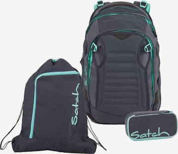 Satch Backpack 'Satch Match Schulrucksack Set 3tlg' in Grey: front