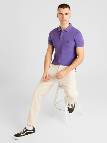 UNITED COLORS OF BENETTON Poloshirt in Lila