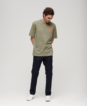 T-Shirt 'Workwear' Superdry en vert